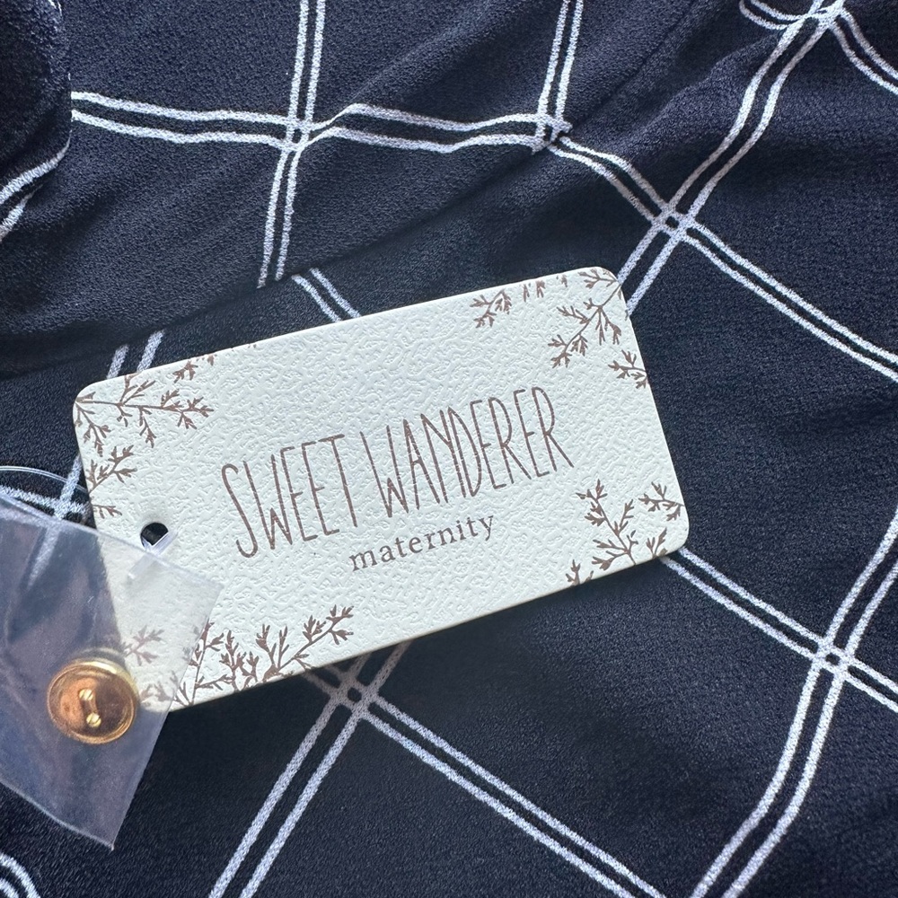 Sweet wanderer Maternity black with Beige Stripes Size L!! - Picture 9 of 10